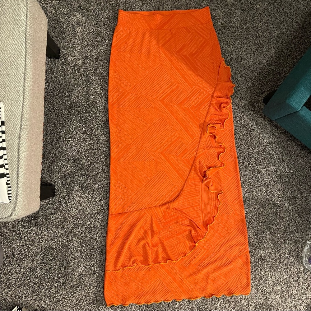 Modest 4- Orange Skirt